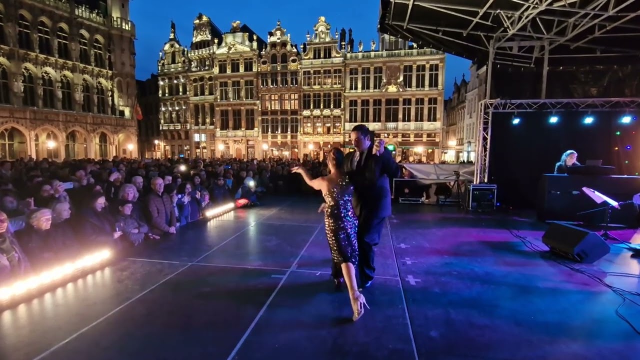 Paula Rubin & Mariano Galeano @ Noche de los Maestros, Grand-Place, Brussel