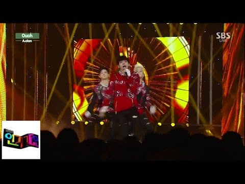 [A.cian]] Ouch (Aichi) @ popular song Inkigayo 141102