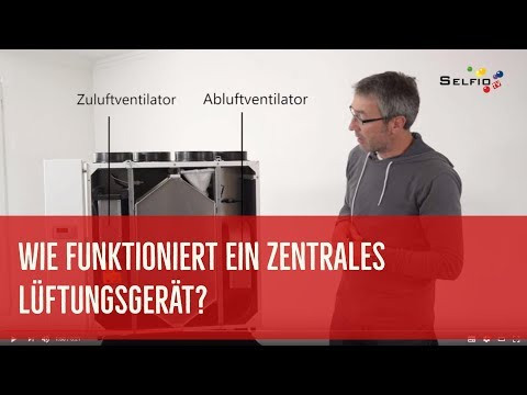 How does a central ventilation unit work?