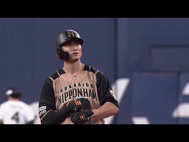 【3回表】ファイターズ・西川遥輝 同点のタイムリー2ベースヒットを放つ!! 2021年10月6日 オリックス・バファローズ 対 北海道日本ハムファイターズ