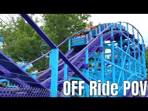 Off-ride footage of a Kingdom Coaster train