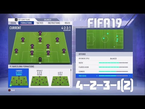 Fifa 19 Best Formation (4-2-3-1(2)) Tutorial - Best Custom Tactics & Instructions & More!!