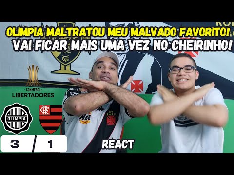 REACT REAÇÕES A OLIMPIA 3X1 FLAMENGO | MALVADÃO CAI NAS OITAVAS!