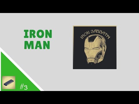 Aula 175.2 GAITA C [Com Backing Track] - Iron Man (Black Sabbath) - Tablatura fácil