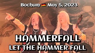 Hammerfall - Let the Hammer Fall @Ruhrcongress, Bochum, Germany 🇩🇪 May 5, 2023 LIVE HDR 4K