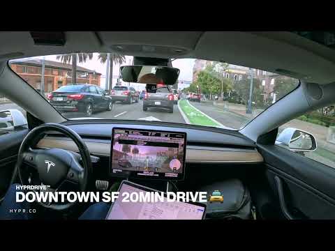 HYPRLABS' HYPRDRIVE™—20 Min Autonomous Drive in Downtown San Francisco using 12W of Neural Inference
