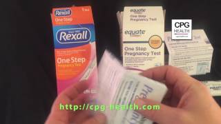 Rexall One Step Pregnancy Test vs Equate One Step Pregnancy Test