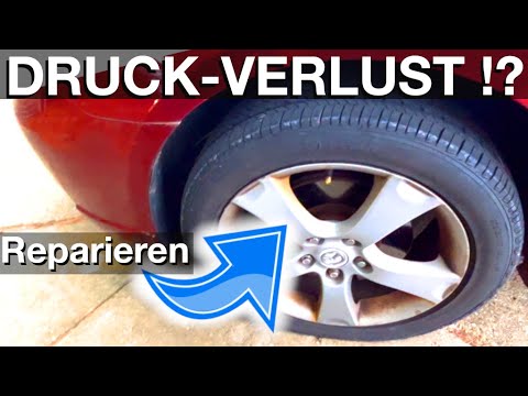 Schleichender Druckverlust am Autoreifen (Einfache Reparatur-Anleitung)