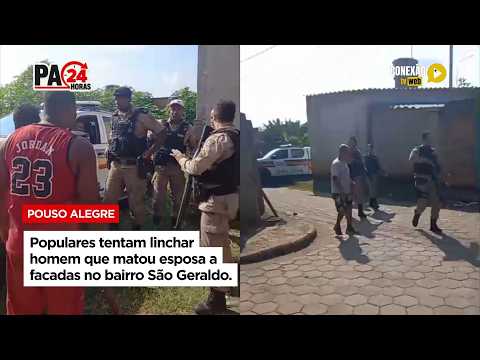 Vídeo: Populares tentam linchar homem que matou esposa a facadas no bairro São Geraldo.