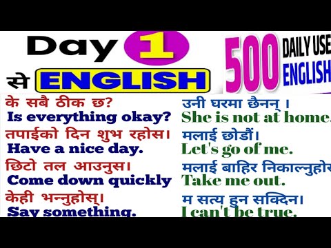 English Learning Class By English Speaking Guru Nepali Basic अंग्रेजी छिट्टै बोल्न जान्नै पर्ने कुरा
