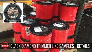 Free Samples! ECHO Black Diamond Trimmer Line - Quick Information