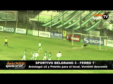 Los goles de Sportivo Belgrano 3 Ferro 1   B Nacional