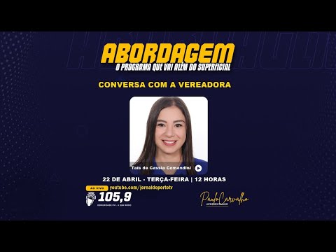 Conversa com a vereadora - Taís de Cassia Comandini 22/04/2025
