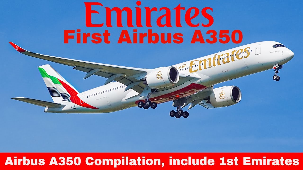 EMIRATES | First Airbus A350 | Exclusif Footage from Toulouse, include First Flight and smoky RTO