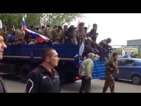 Donetsk's Vostok Battalion Arrives in Mariupol. 09.05.2014 (Victory Day)