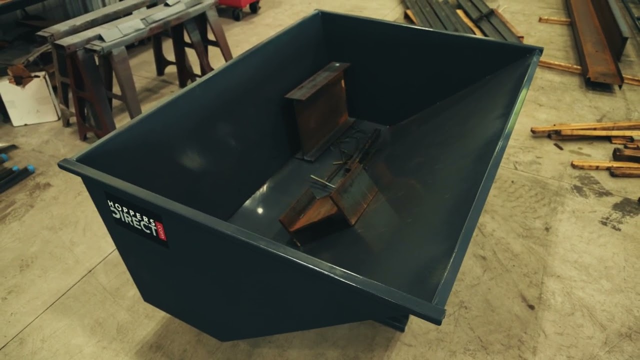 Steel Self-Dumping Hopper | Heavy-Duty Waste Management Solution