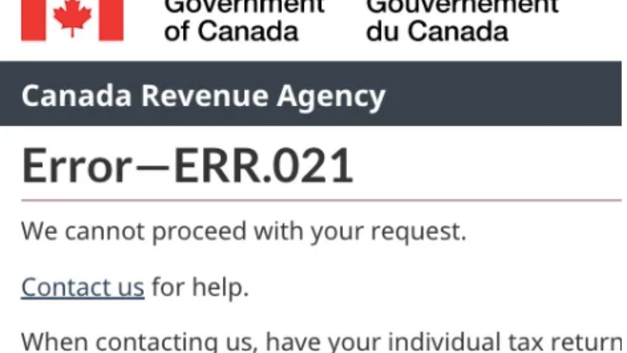 How To Resolve CRA Error Code ERR.221?