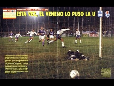 Defensor (URU) 2-1 (6-7p) U. DE CHILE. Vuelta, 8°, Copa Libertadores 1996