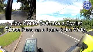 How Not to Overtake a Cyclist - Close Pass in Shilton, Warwickshire