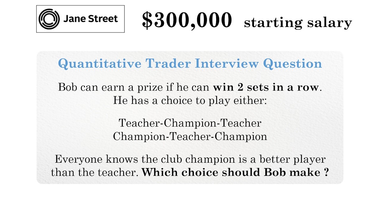 Can You Solve This Quant Interview Question?