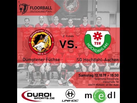 Floorball Deutschland Pokal Herren: Dümptener Füchse VS. SG Hochdahl-Aachen HIGHLIGHTS
