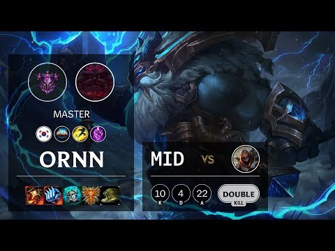 Ornn Mid vs Zed - KR Master Patch 10.9