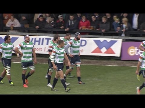 Fabio Semenzato Snipes In For Great Try - Newport Gwent Dragons v Benetton Treviso 10th May 2014