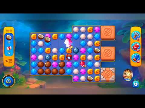 фишдом 2023  #  11061 уровень - прохождение без бустеров # Fishdom,   11061  level - no Boosters.