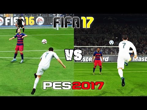 FIFA 17 vs. PES 17: Long Shots, Finesse Shots, Lobs