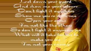 Not your Enemy- Jesse McCartney W/Lyrics