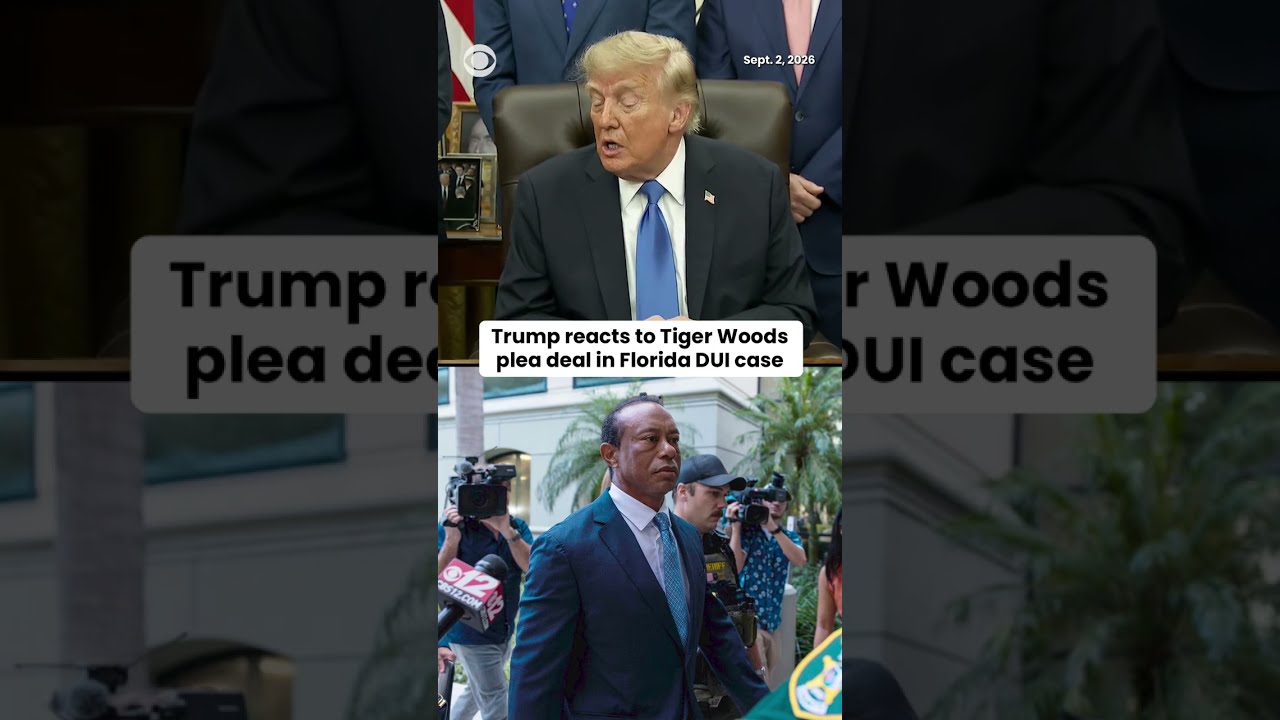 Tiger Woods enters no-contest plea in 2017 DUI case, Trump praises golfer as 'great guy'