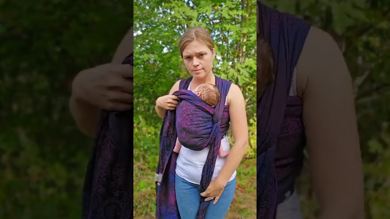 Anne's Carry| Newborn Woven Wrap Carry #babywearing #newborn