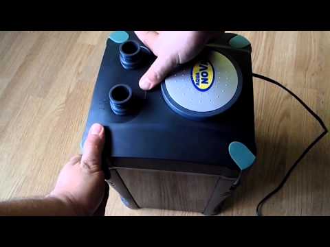 Aqua Nova NCF-1200 išorinis filtras iki 400L akvariumui 20W 1200L/val video