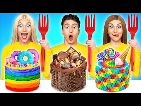 Sfida Della Torta vs Cibo Vero #1 | Mangiare torte che sembrano oggetti comuni su Multi Do Challenge