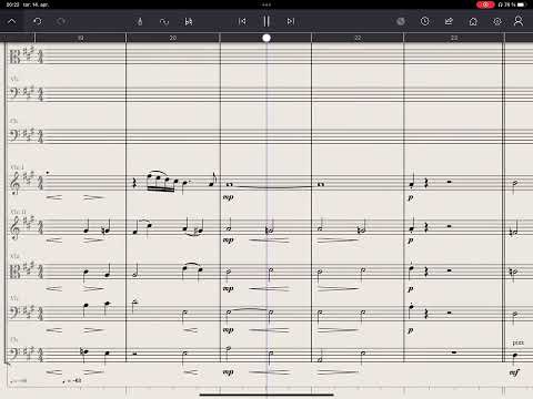 Staffpad playback of  Antonia - Pat Metheny