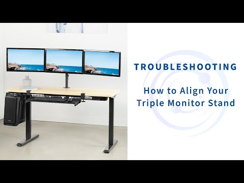 How To Align Three Monitors On Your Triple Monitor Stand by VIVO