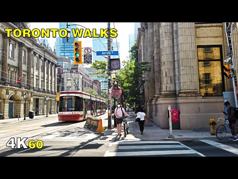 Downtown Toronto Walk (Narrated) - King Street East on July 23 [4K]