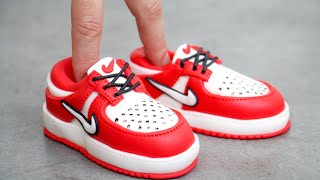 The Tiniest Nike Sneaker Cake Ever Made | Mini Shoe Cake by Cakes StepbyStep