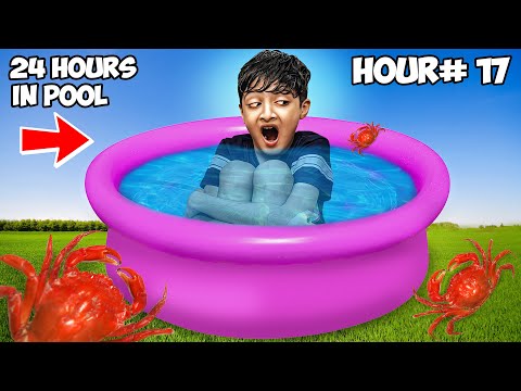 Mohib In Pool for 24 hours Challenge
