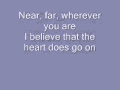 Celine Dion-My Heart Will Go On (Titanic) tekst ...
