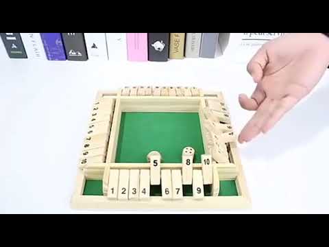 Deluxe+Four+Sided+Shut+The+Box+Dice+Board+Game+4+Sided+10+Number+Wooden+Flaps+Dices+Game+Set+for+Pub