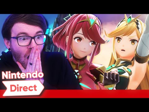 PYRA & MYTHRA IN SMASH & SPLATOON 3?! • LIVE 2021 NINTENDO DIRECT REACTION!