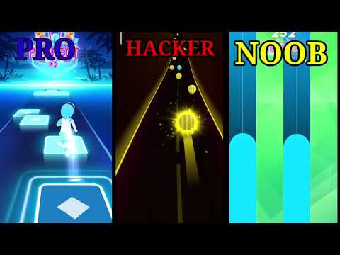 Chicken Song Vs Crazy Frog Vs Pikachu Vs Alien Dance | Tiles Hop EDM Rush