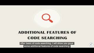 Ways of Code Searching Function in SQL Account