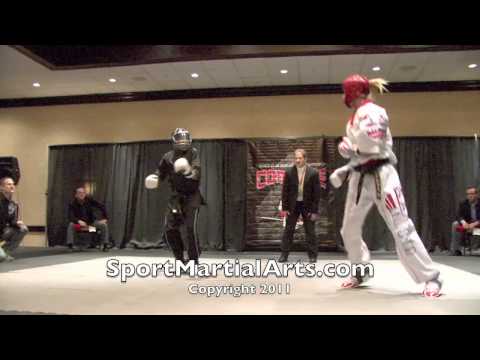 Colbey Northcutt v Iasha King - Women's sparring grand championship - 2011 COMPETE Nationals