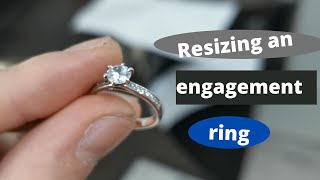Resizing an engagement ring