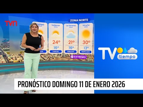 Pronóstico del tiempo: Domingo 11 de enero 2026 | TV Tiempo