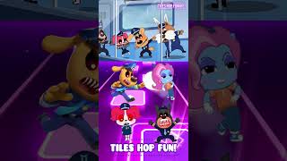 Sheriff Labrador vs Papillon vs Antel in the Multiverse X Coffin Dance Tiles Hop #shorts #tileshop