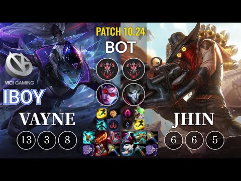 VG iBoy Vayne vs Jhin Bot - KR Patch 10.24