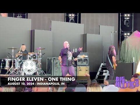 Finger Eleven performs their hit "One Thing" in Noblesville, IN on August 10, 2024